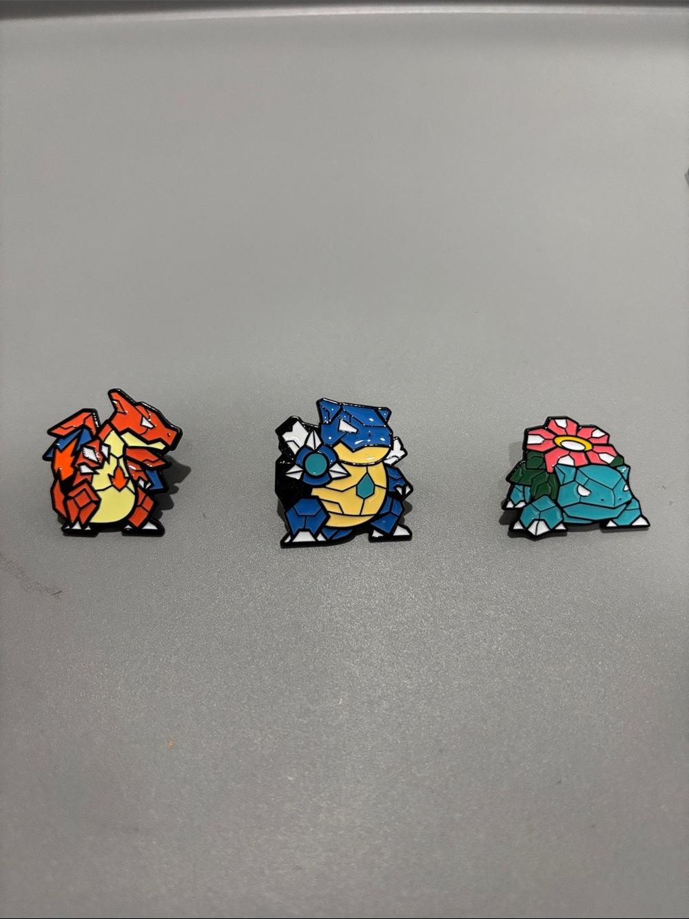 Pokemon Evolved Starter Kanto pin set